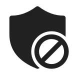 Shield Prohibited SVG Icon